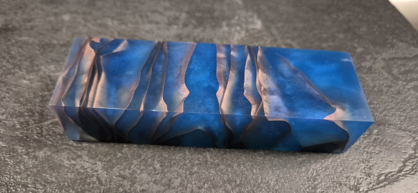 Blue Copper Mesh Stripes 